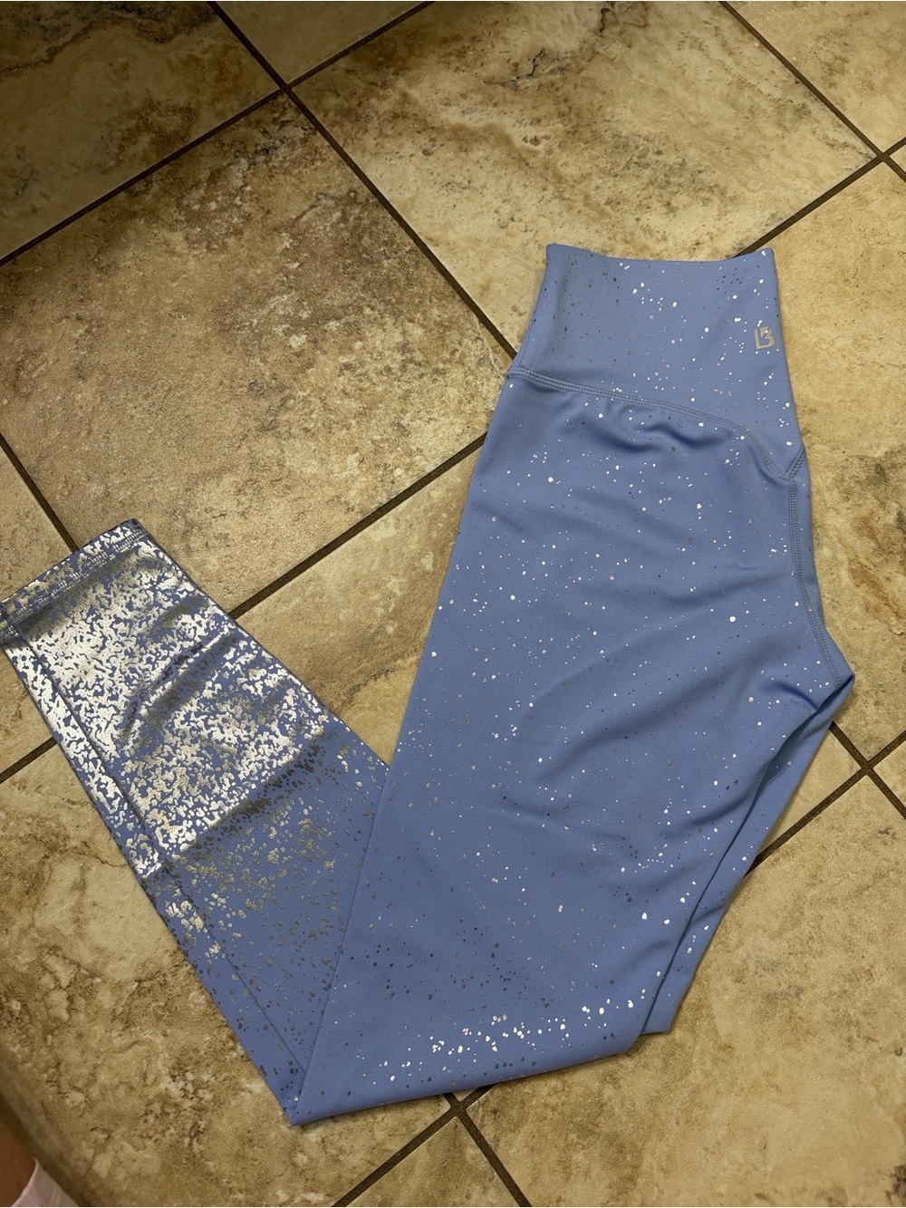 Buffbunny Collection Blue and silver Active Leggings - size M
